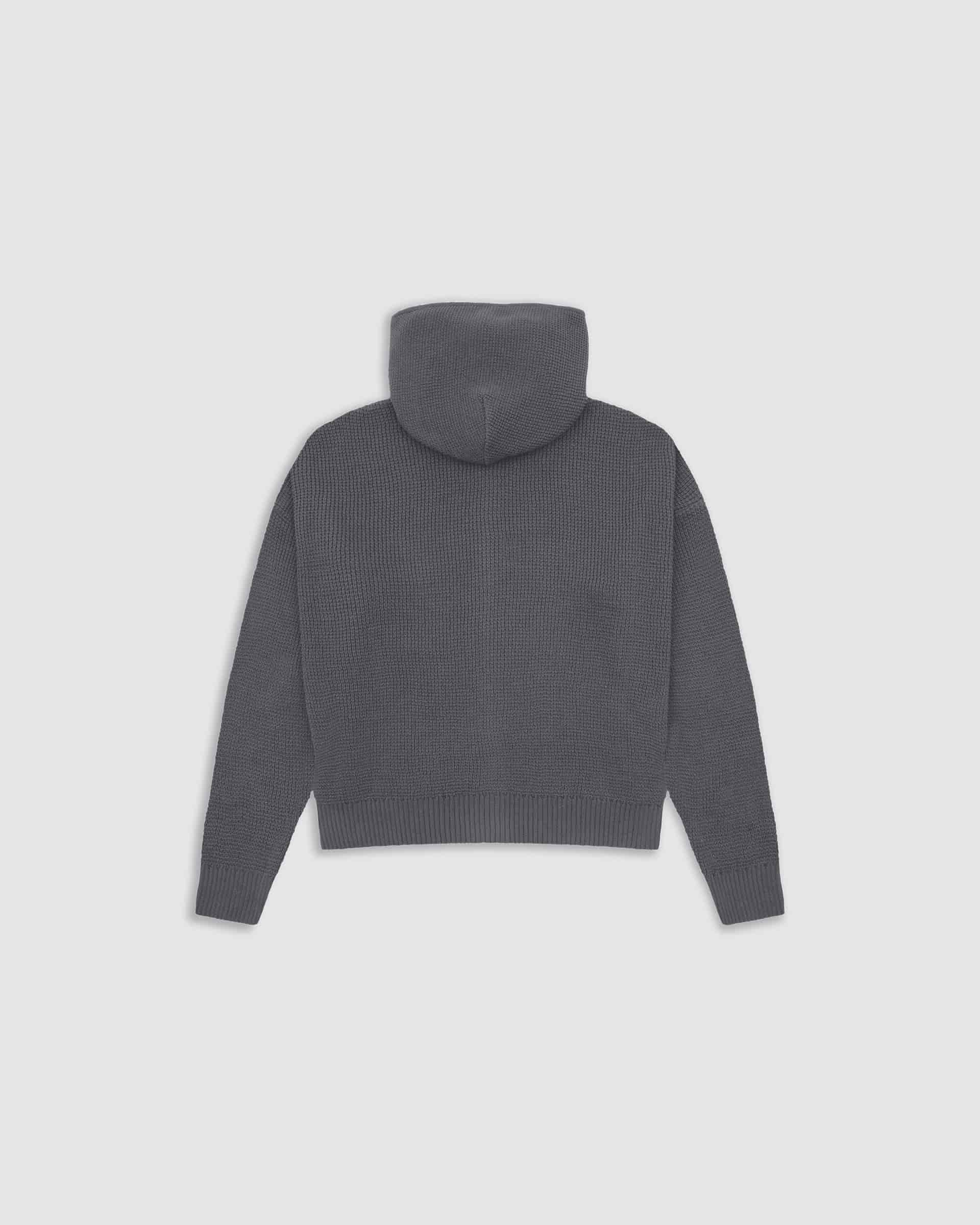 Zip Knitwear Hoodie - Gris Raton - miniatura 6