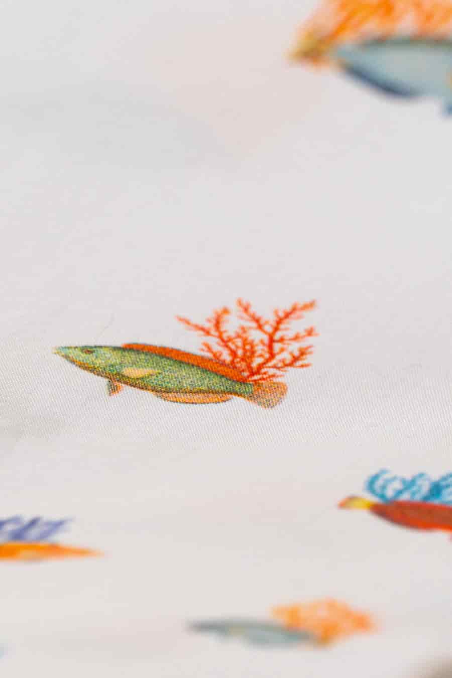 Men's cotton shirt white vanicoro - miniatura 6