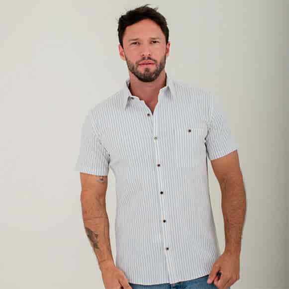 CAMISA MC 100% ALGODON HOMBRE - miniatura 1
