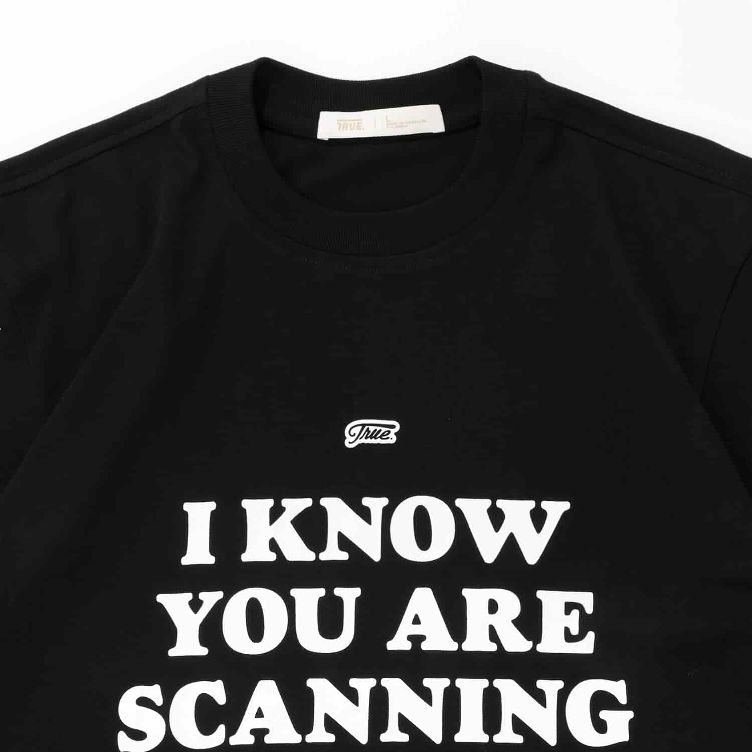 Scanning Cropped Tee - Black - miniatura 4