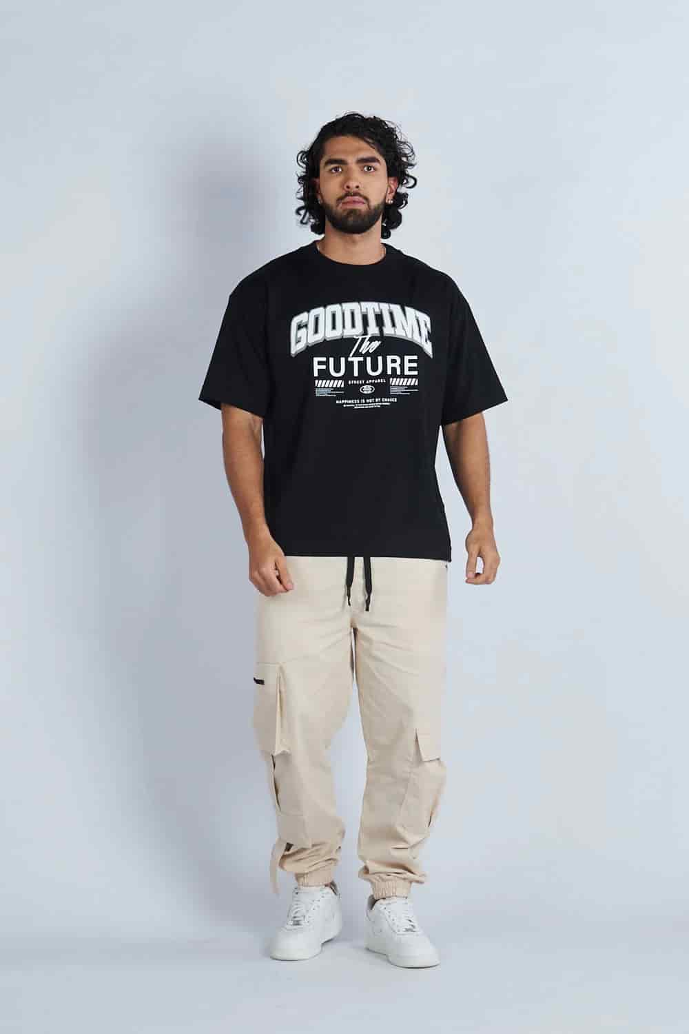 Camiseta oversize estampada Good Time Negro| DROP 03 | - miniatura 3