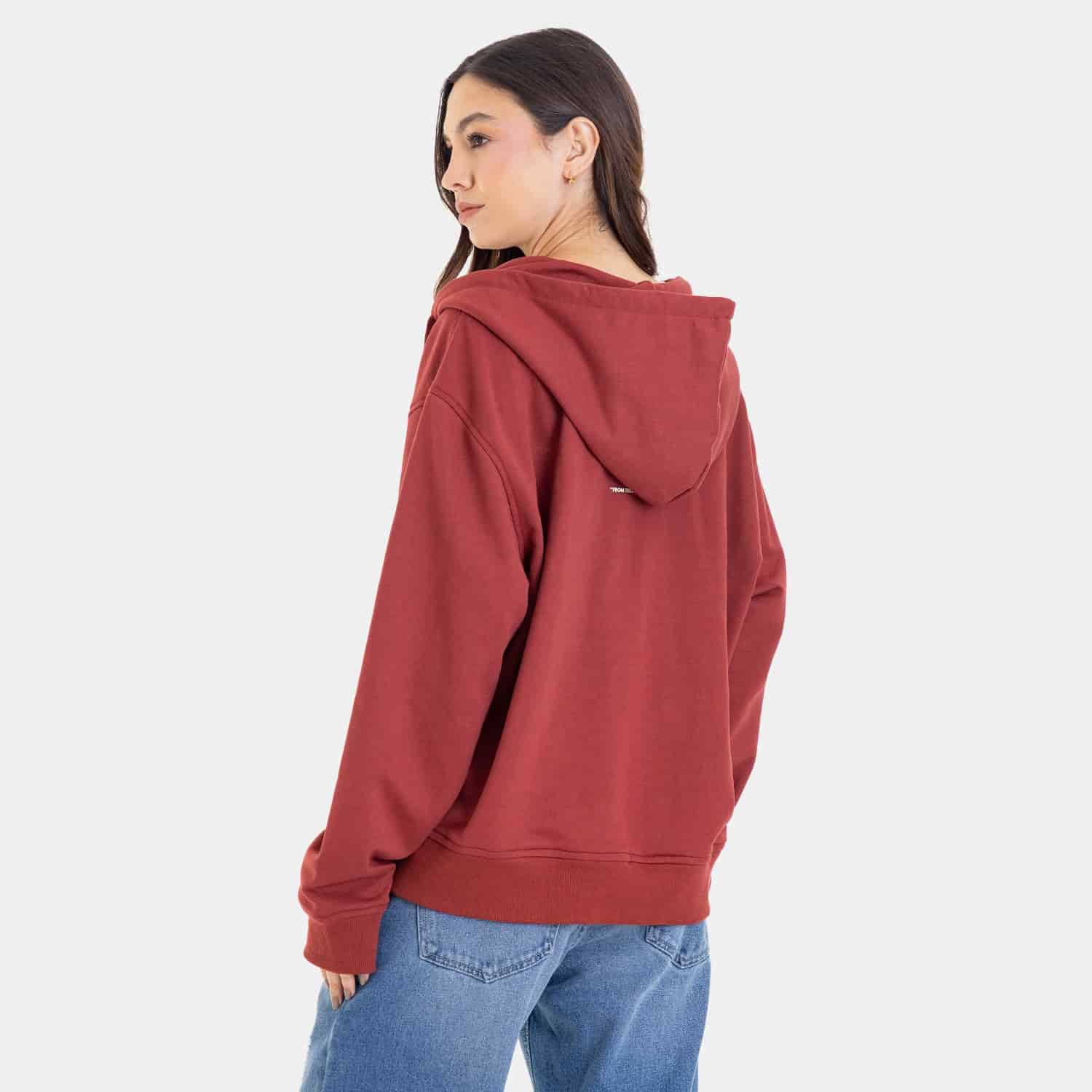 Zip Hoodie Regular Fit Red - miniatura 7