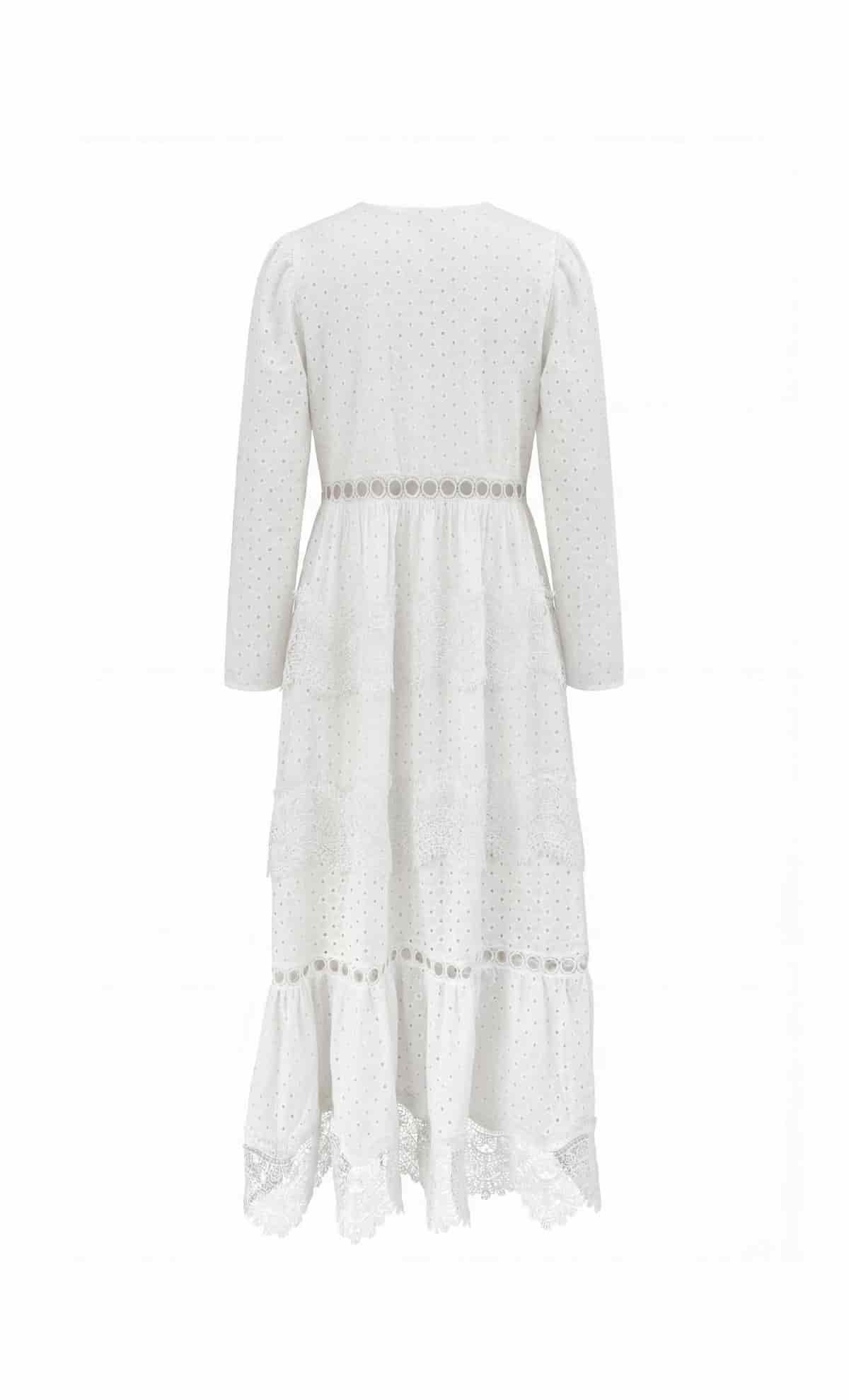 Vestido midi Merian White - miniatura 6