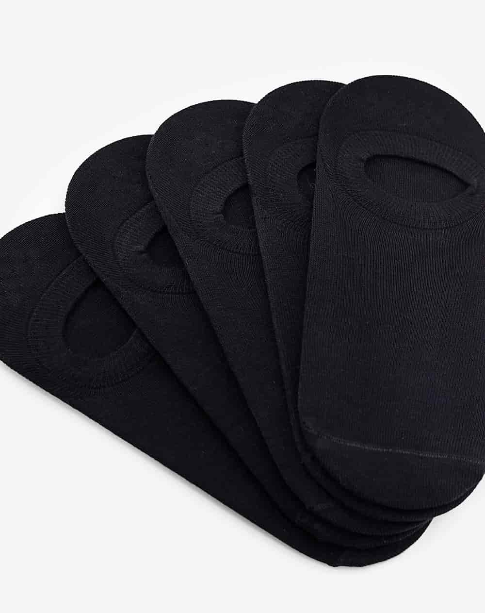 Medias hombre baletas pack x5 negras - miniatura 4