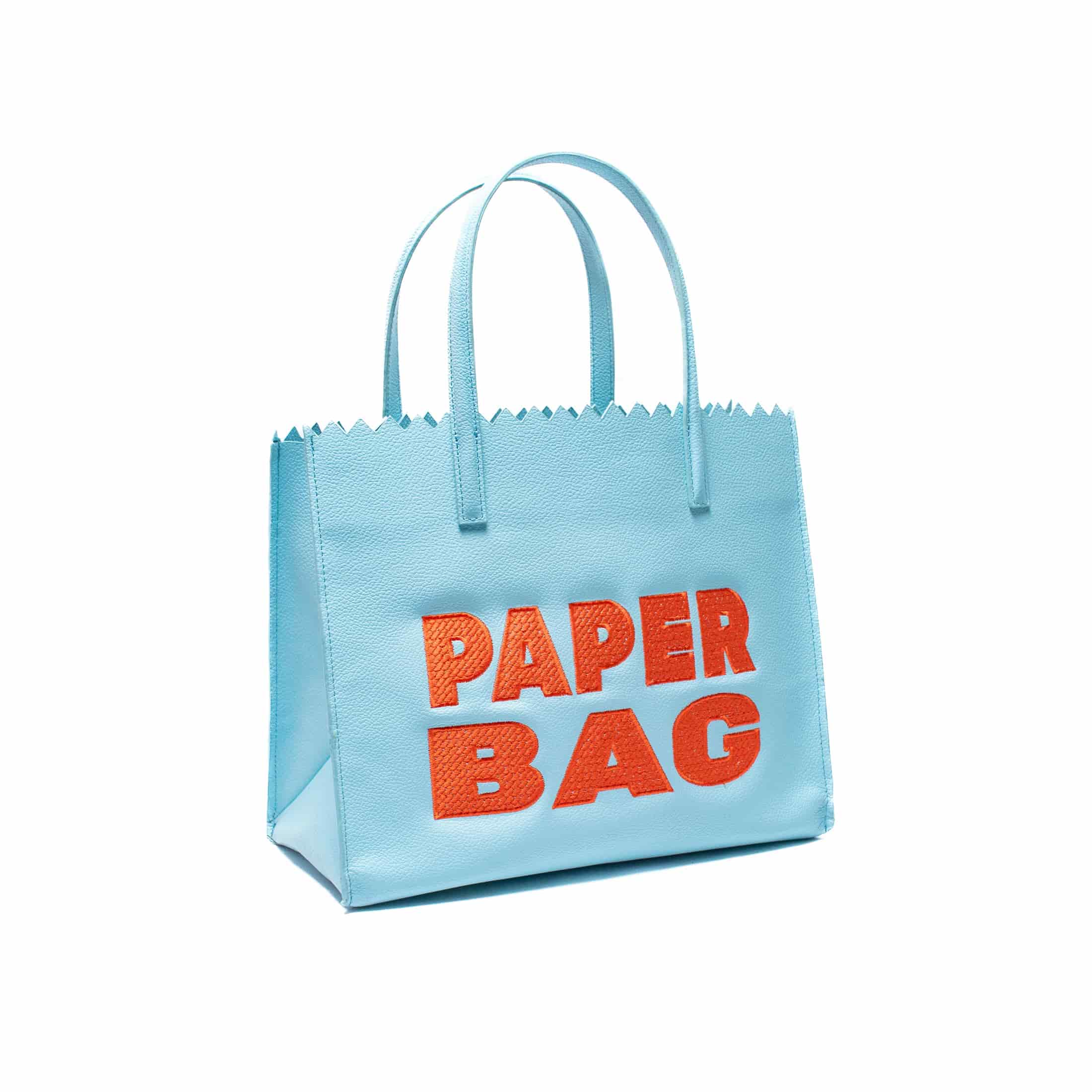 PAPER BAG SHORT celeste fresco x aperol - miniatura 3