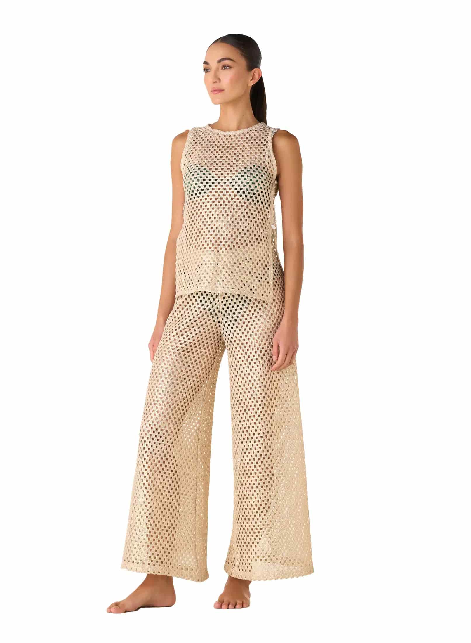 Pantalón Yere Net Gold - miniatura 1