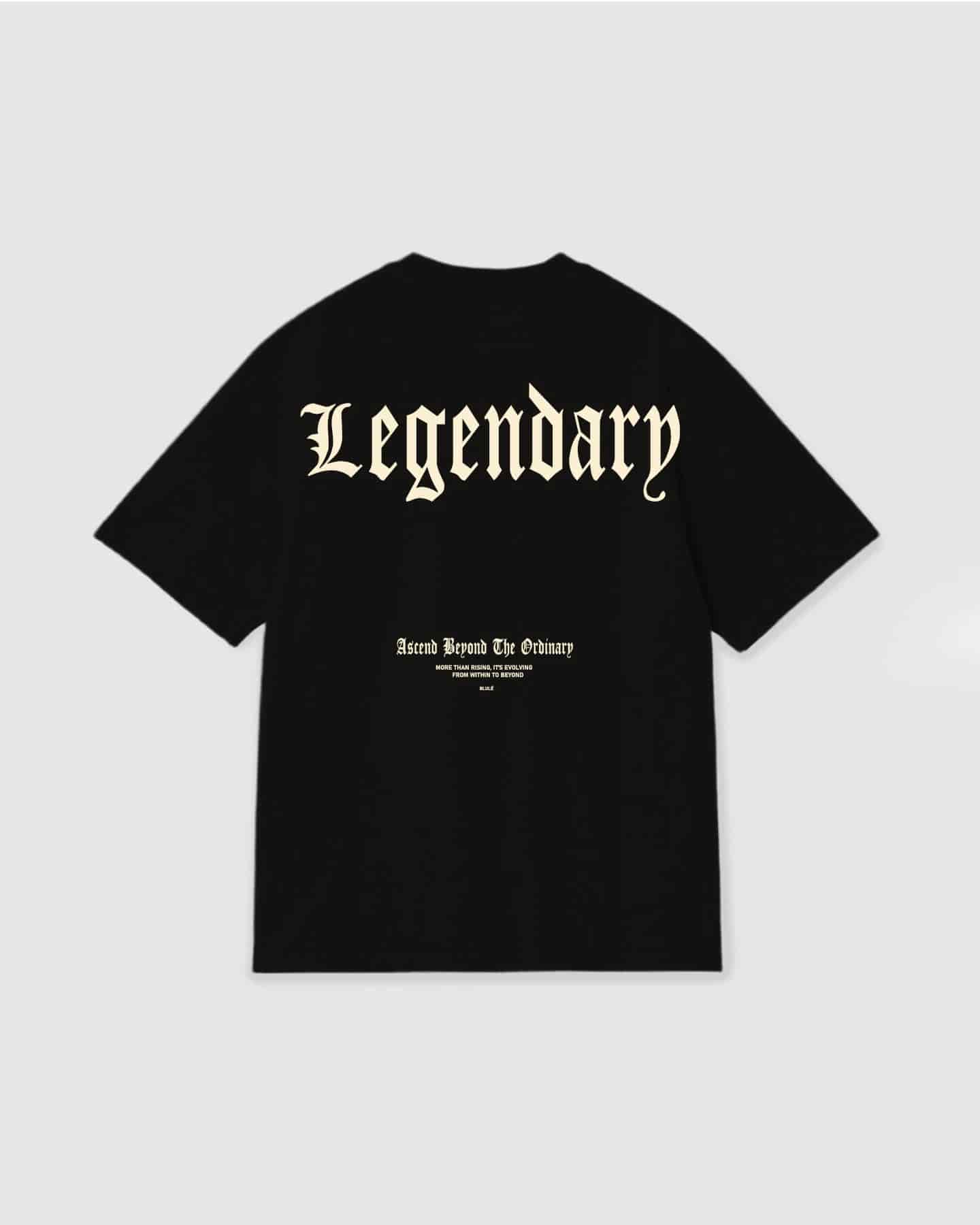 Oversized T Shirt Legendary Black - miniatura 1