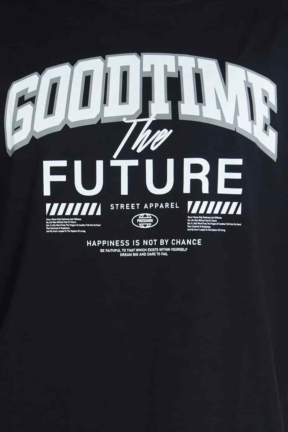 Camiseta oversize estampada Good Time Negro| DROP 03 | - miniatura 2
