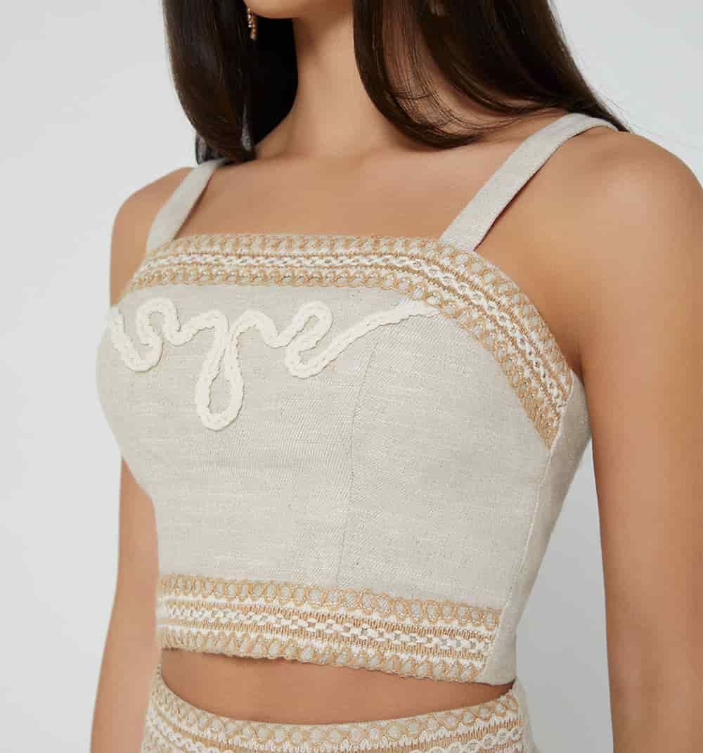 Blusa tiras con pasamaneria - miniatura 3