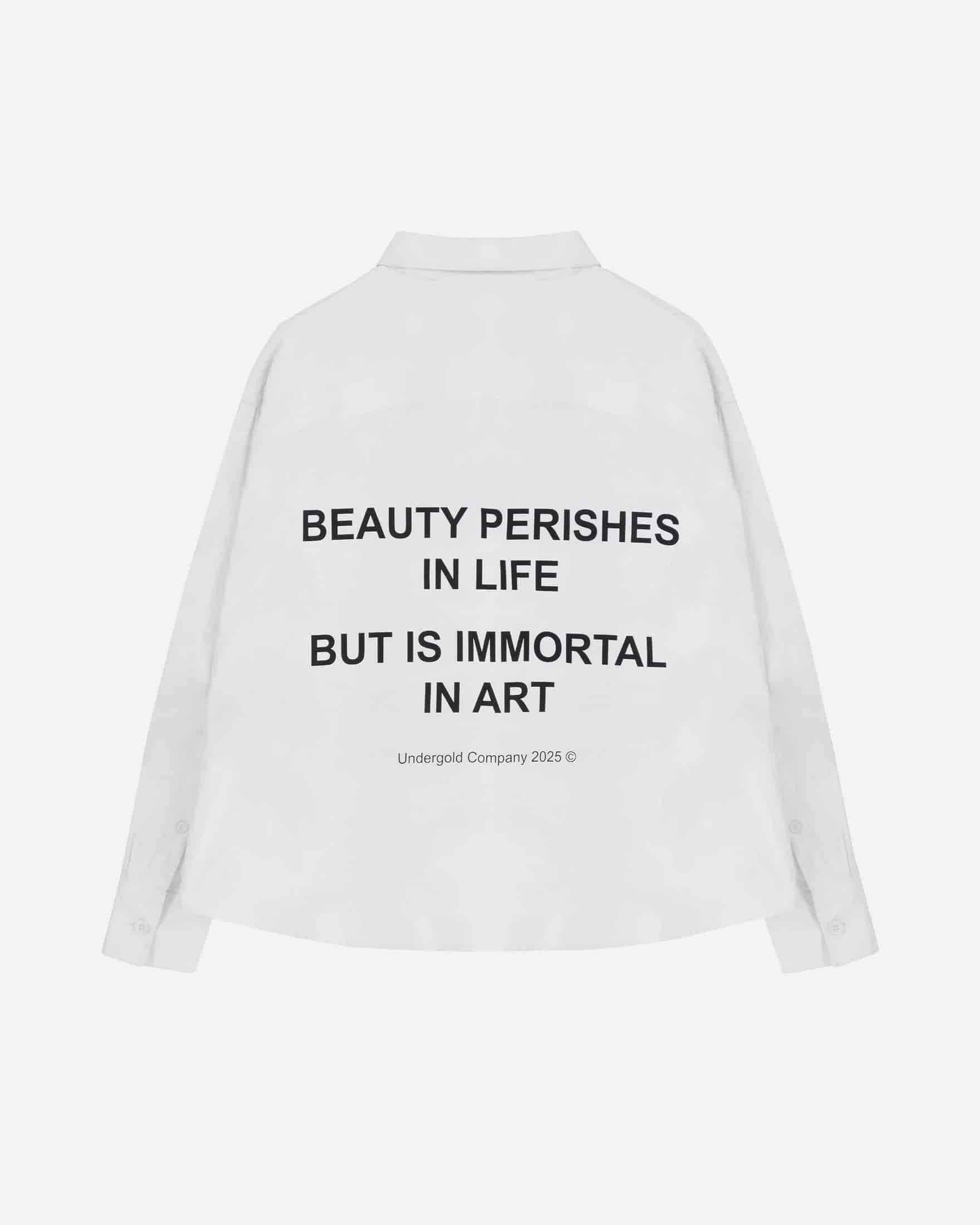 Echoes Beauty Long Sleeve Boxy Fit Shirt Bone - miniatura 3