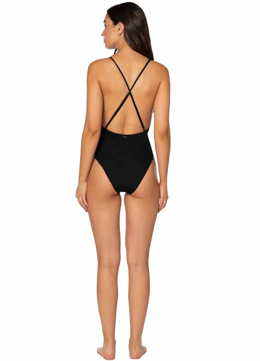 Maaji Jade Black Safri Plunge One Piece - miniatura 5