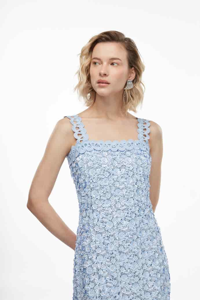 CENTELLA MAXI DRESS BLUE - miniatura 2