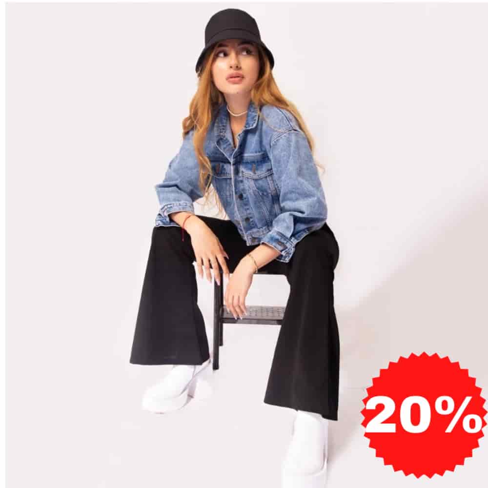Pantalon Campana Negro - miniatura 1