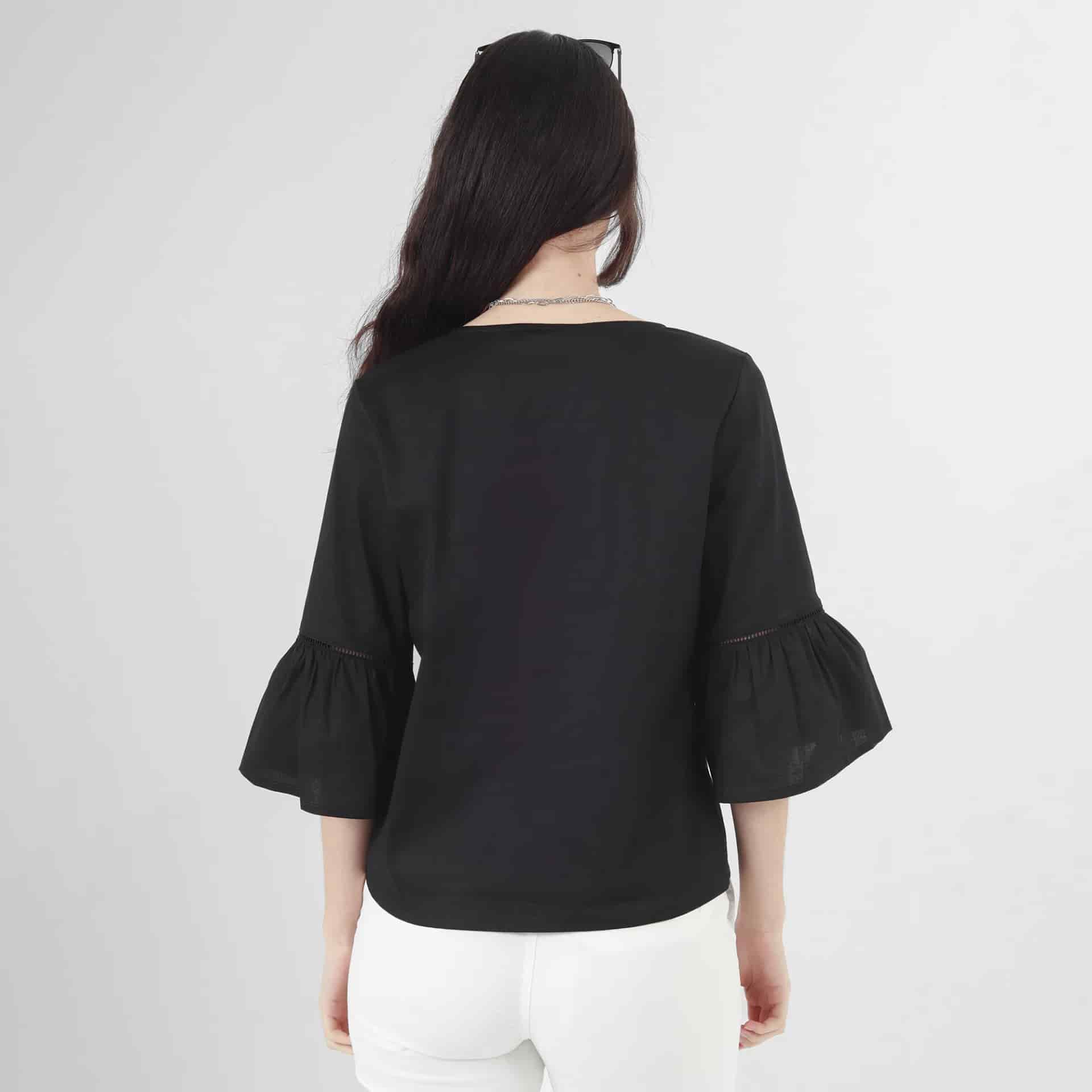 Blusa Cuello V Manga 3 Cuartos - miniatura 8