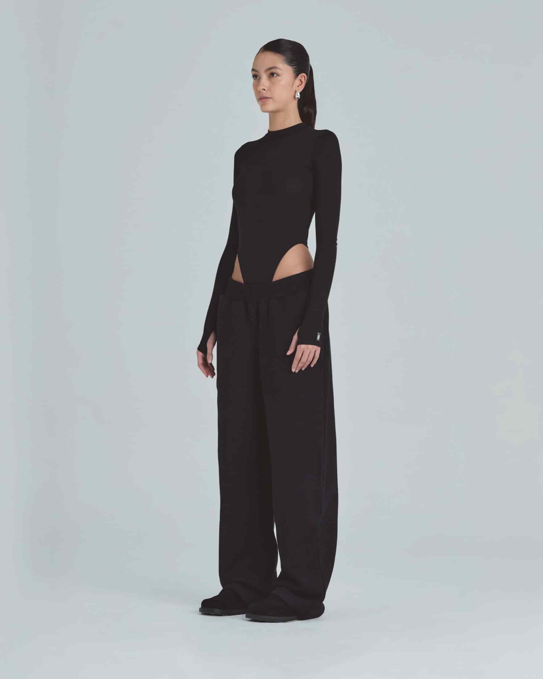 Line Undergold Studio Turtleneck Bodysuit Black - miniatura 5