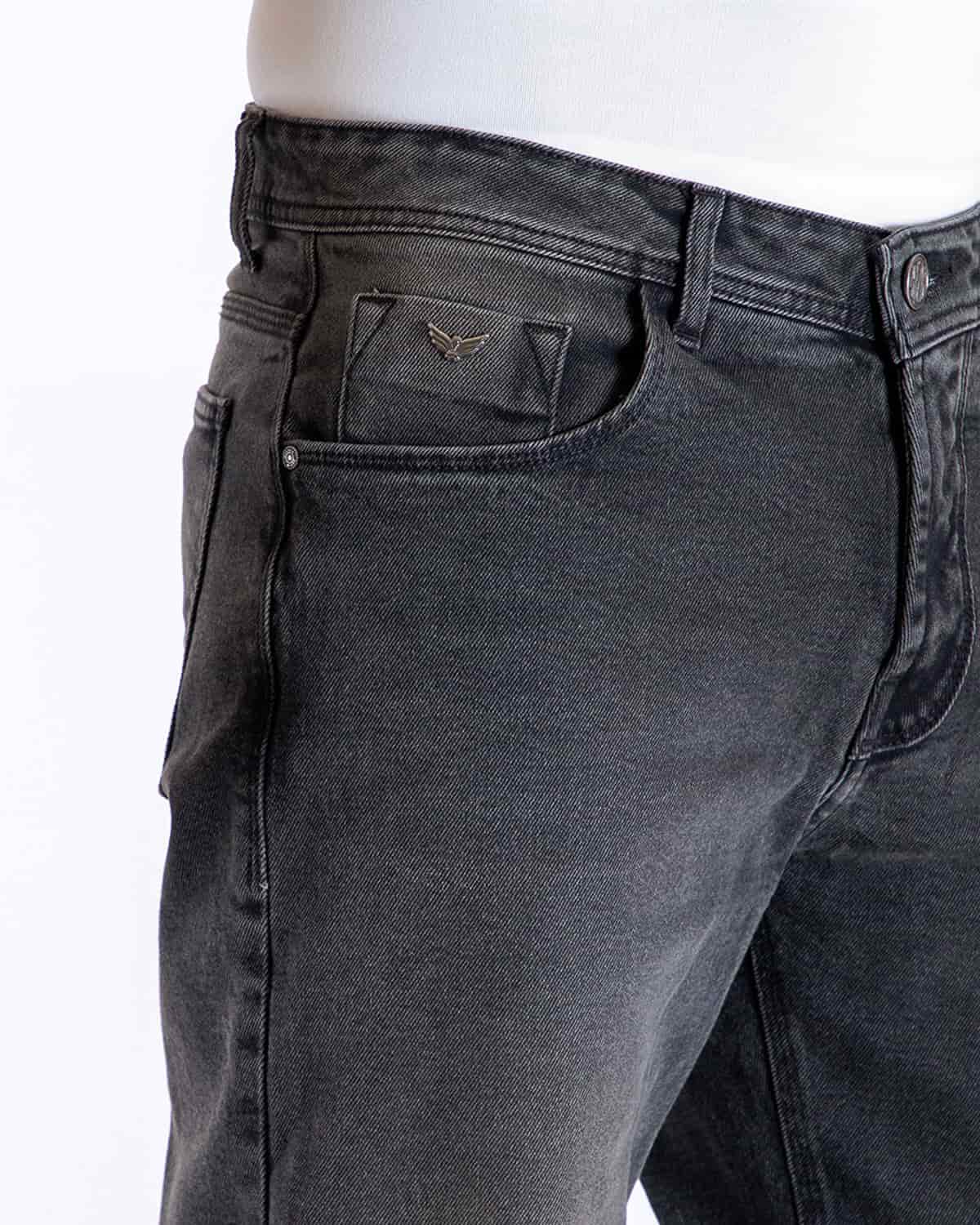 Jean straigth negro para hombre - miniatura 4