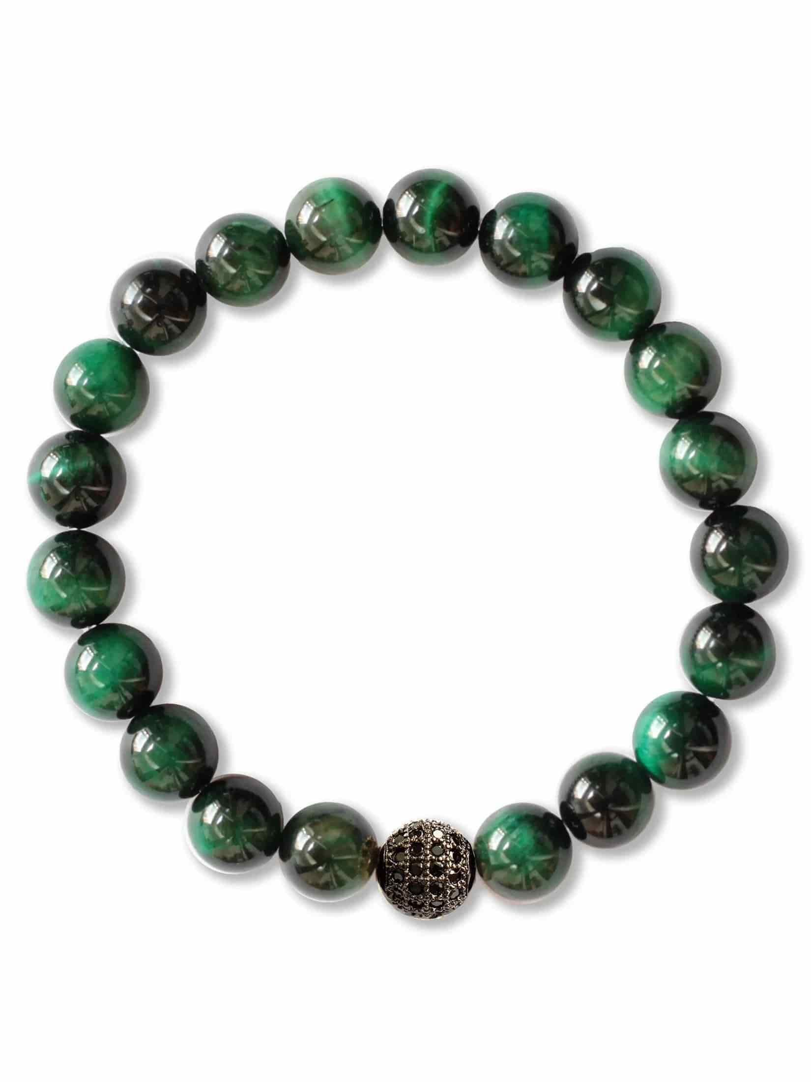 Brazalete Ojo de Tigre Verde 8mm - miniatura 2