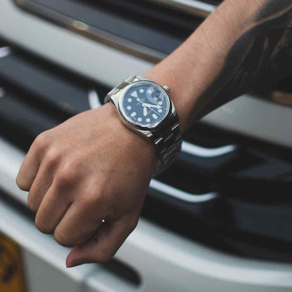 Reloj Tipo Rolex Plateado - miniatura 2