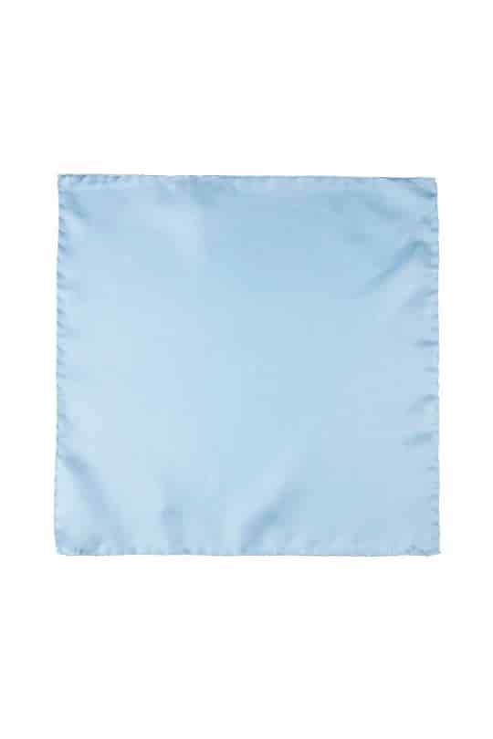 Men's silk sky blue handkerchief - miniatura 2