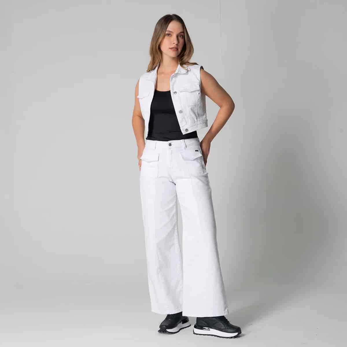 Pantalon Denim Wide Leg Villana - miniatura 1