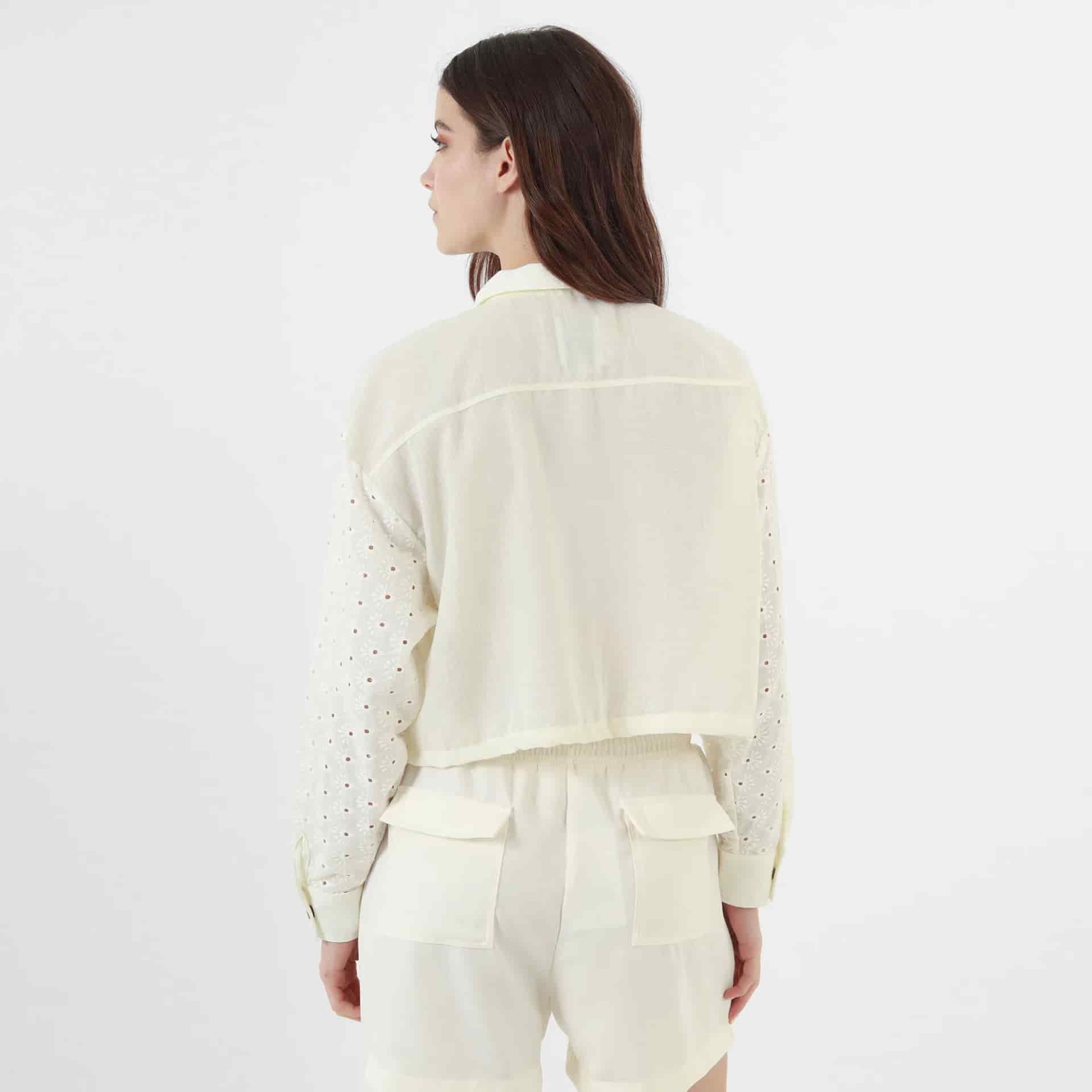 Chaqueta Cuello Camisero Manga Larga - miniatura 4
