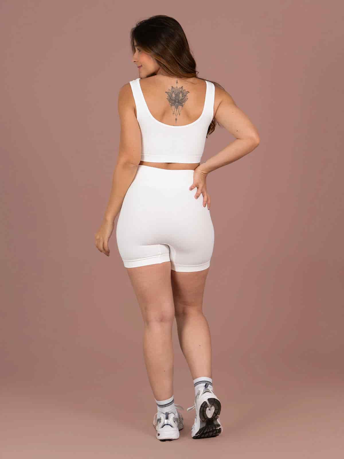 Ela short set seamless blanco - miniatura 2