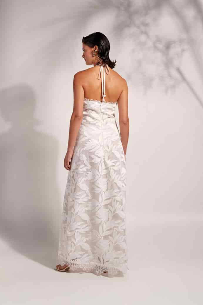 NIA MAXI DRESS WHITE - miniatura 4