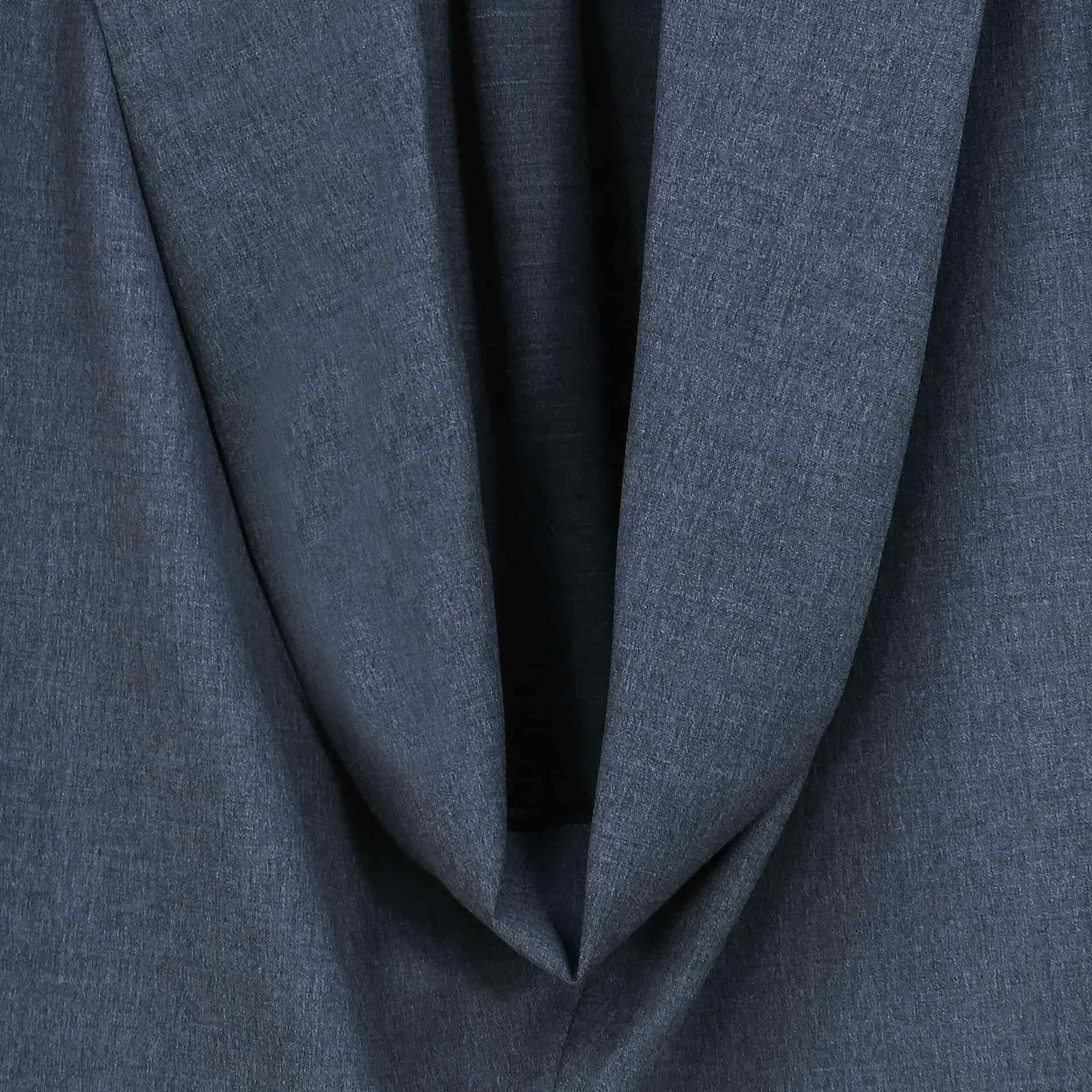 Pullover con Solapa Drapeada Gris Oscuro - miniatura 6
