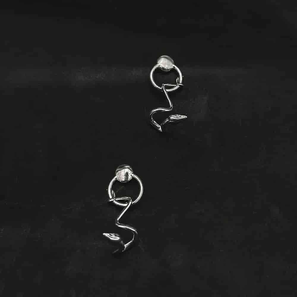 Aretes Culebra Bejuquilla Suspendida - miniatura 3