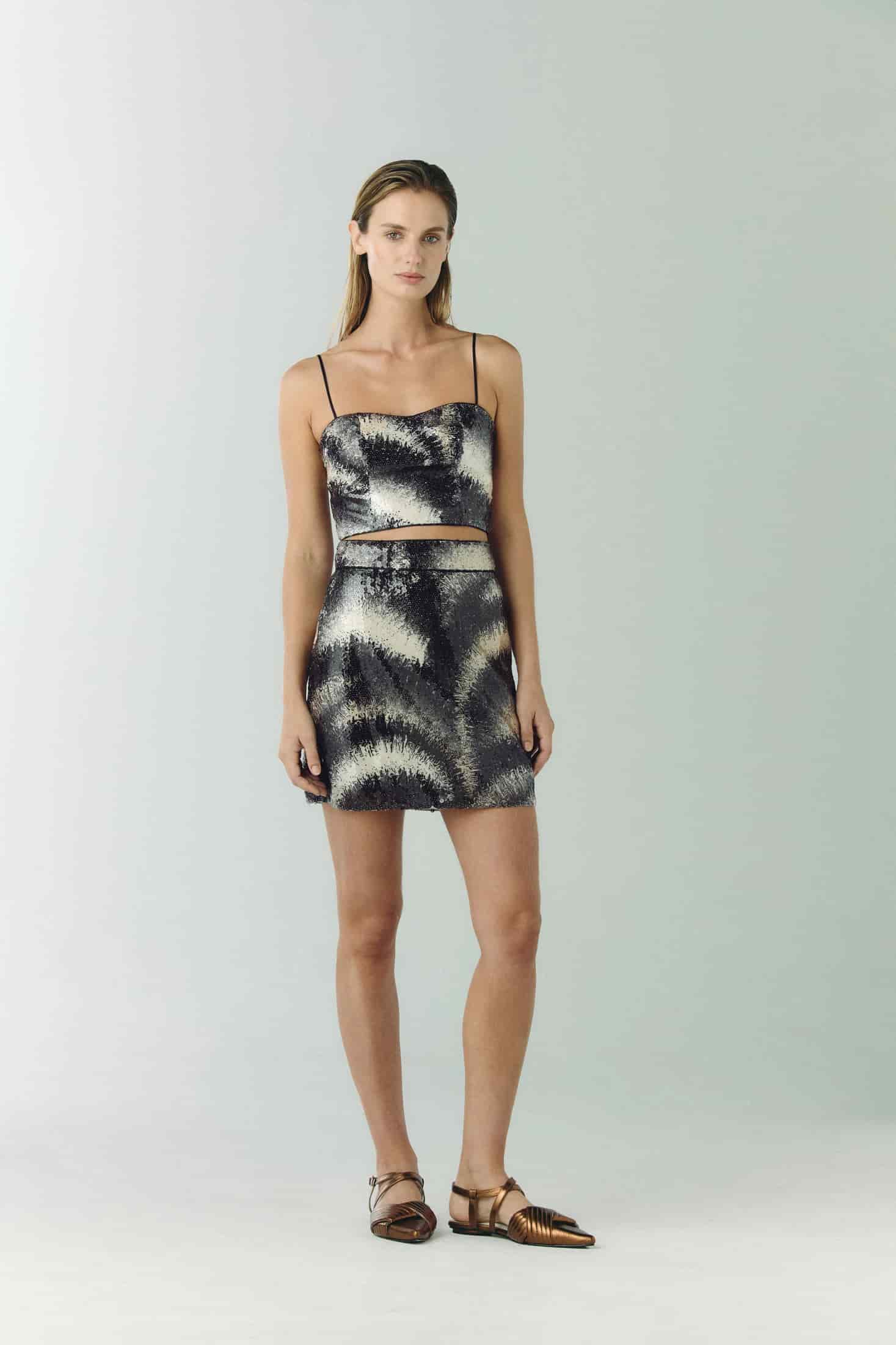 Baracoa Sequins Crop Top / Black - miniatura 2