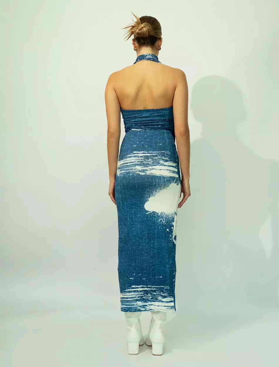 Long Skirt in Brushstroke - miniatura 3