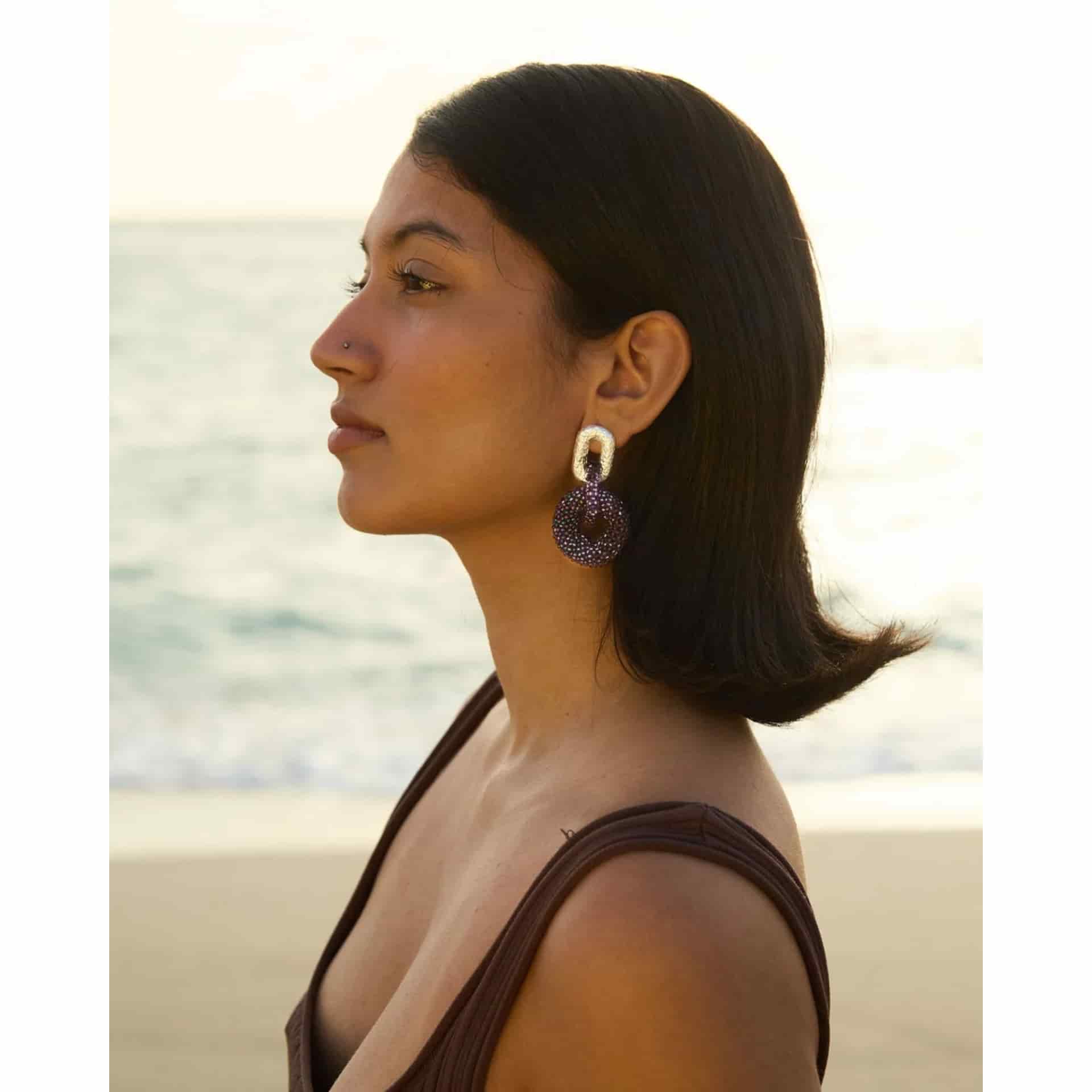 Linked Donuts Earrings - miniatura 13