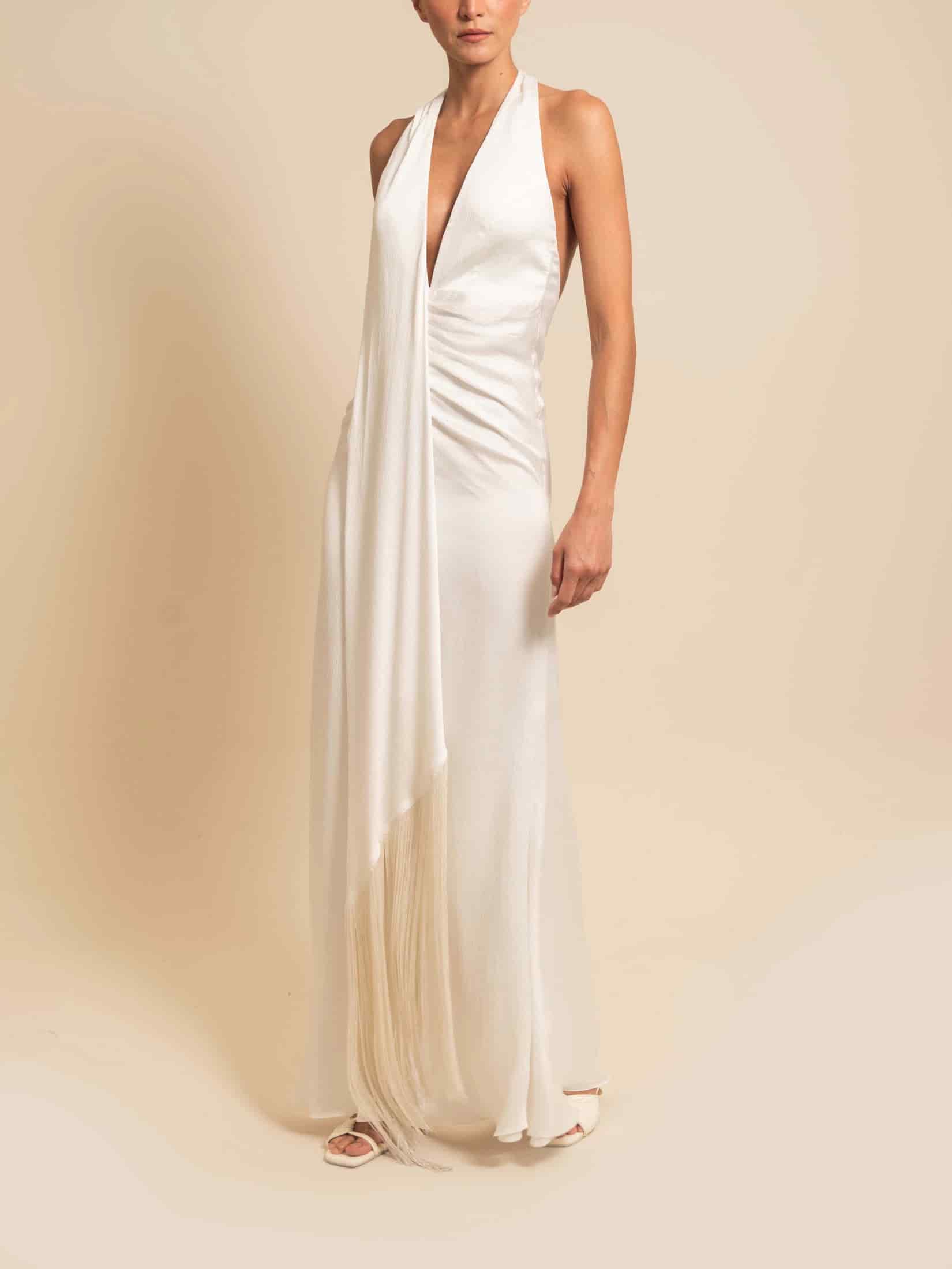 GEORGINA DRESS IVORY - miniatura 1