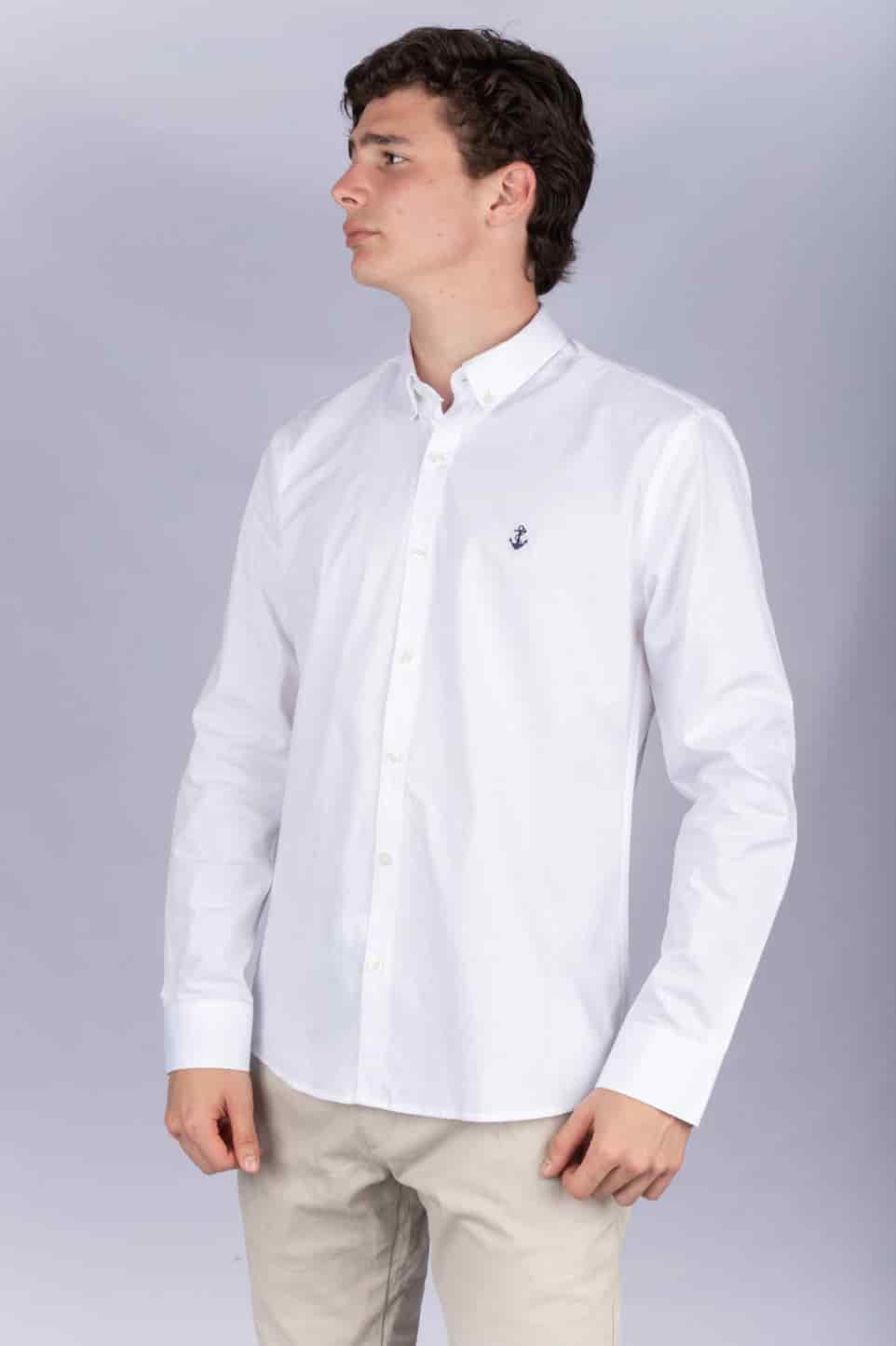 Camisa Blanca A Navy - miniatura 2