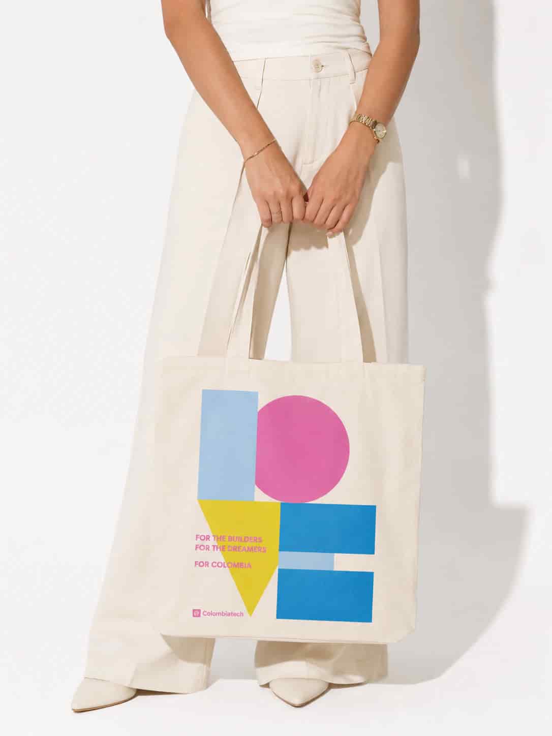 CTW Tote Bag With Love Colombia crudo - miniatura 4