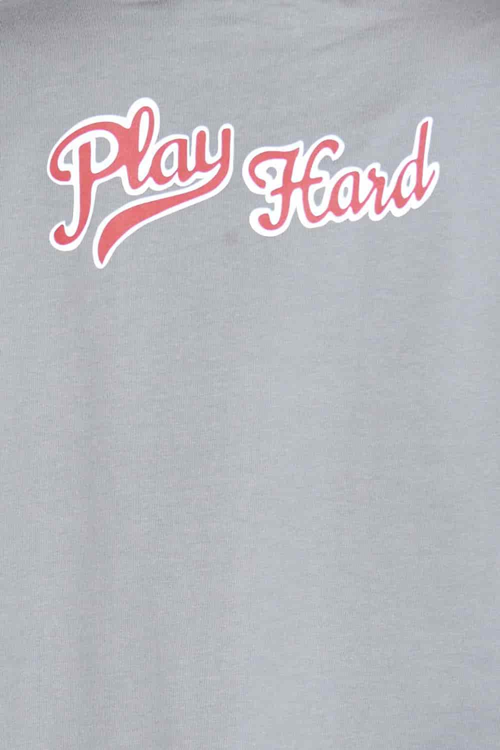 Camiseta oversize PLAY HARD GRIS | DROP 03 | - miniatura 5