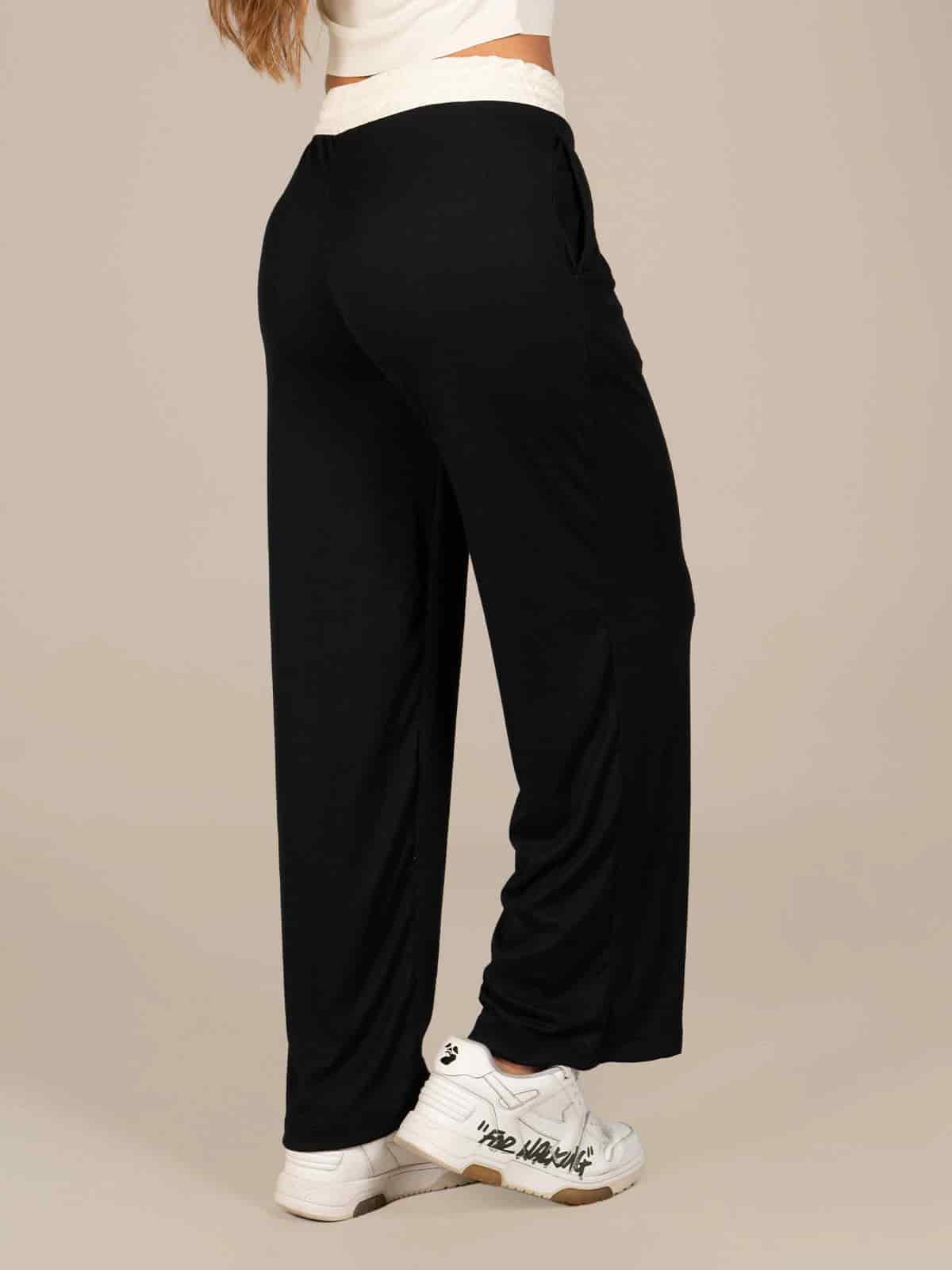 Pantalon merino dol negro vainilla - miniatura 4