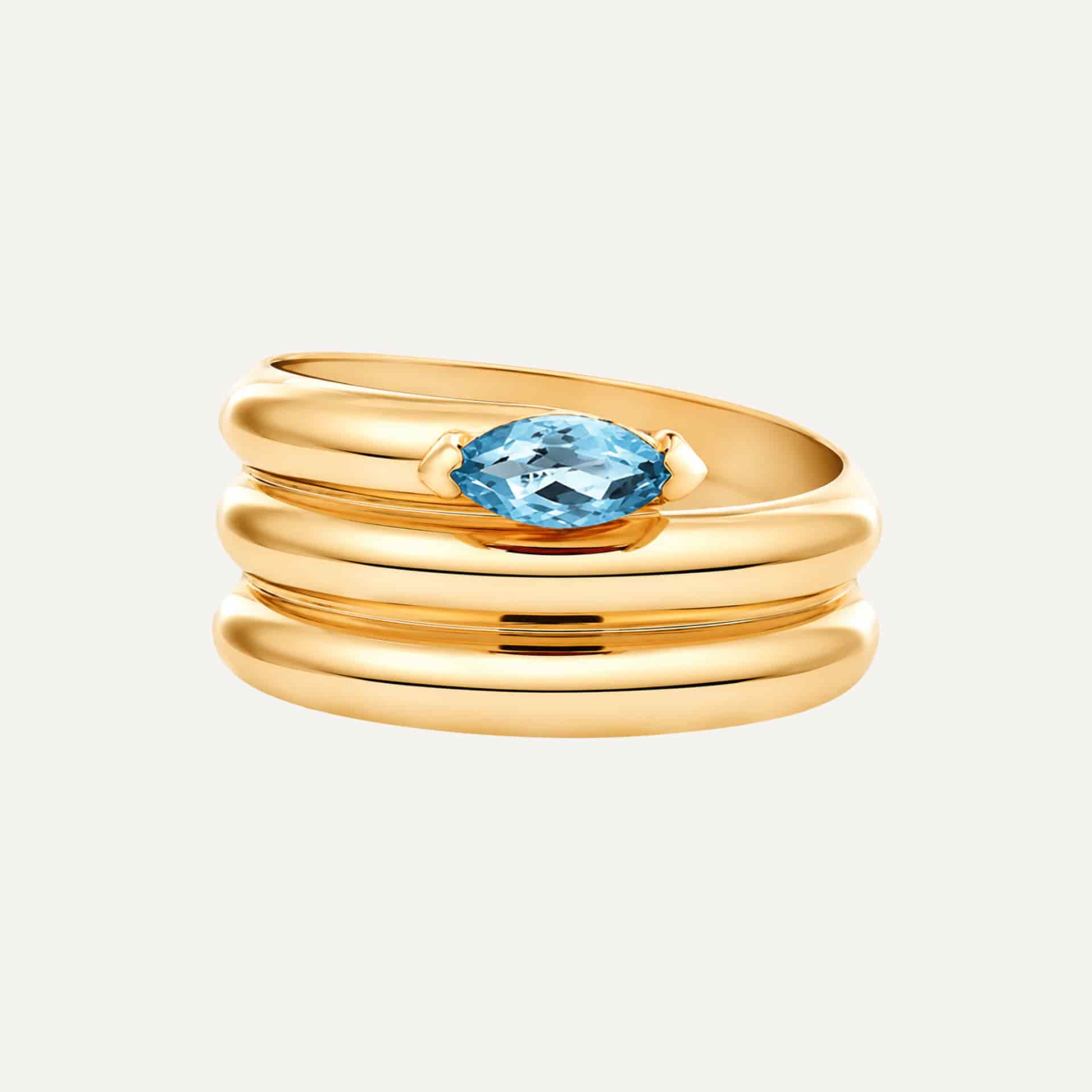 Anillo Twisted Marquise - miniatura 2