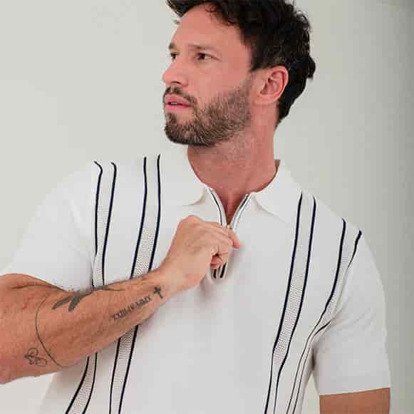 SUETER POLO MODA TEJIDO CON CORREDERA HO - miniatura 12