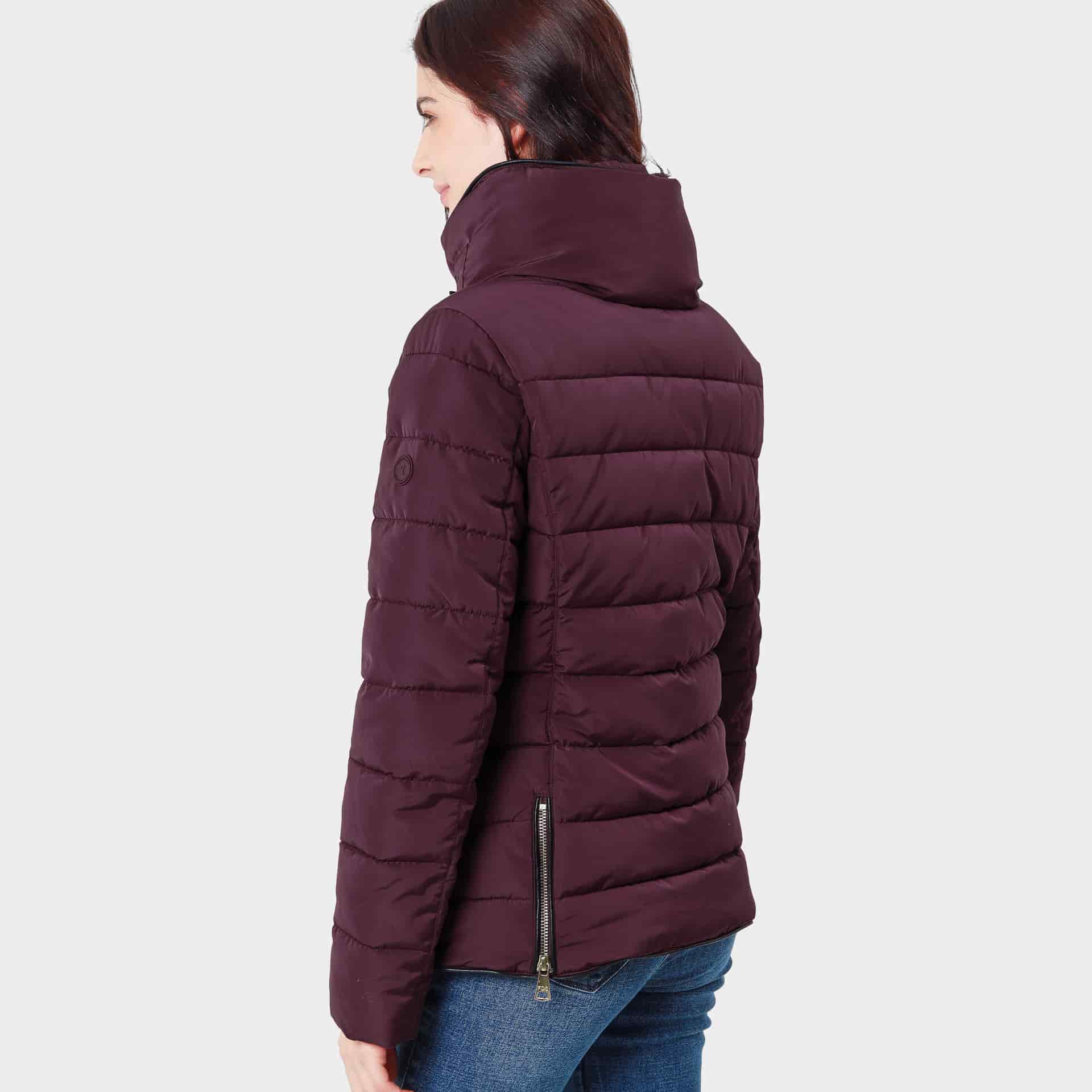 Chaqueta acolchada cuello alto con capucha interna - miniatura 10