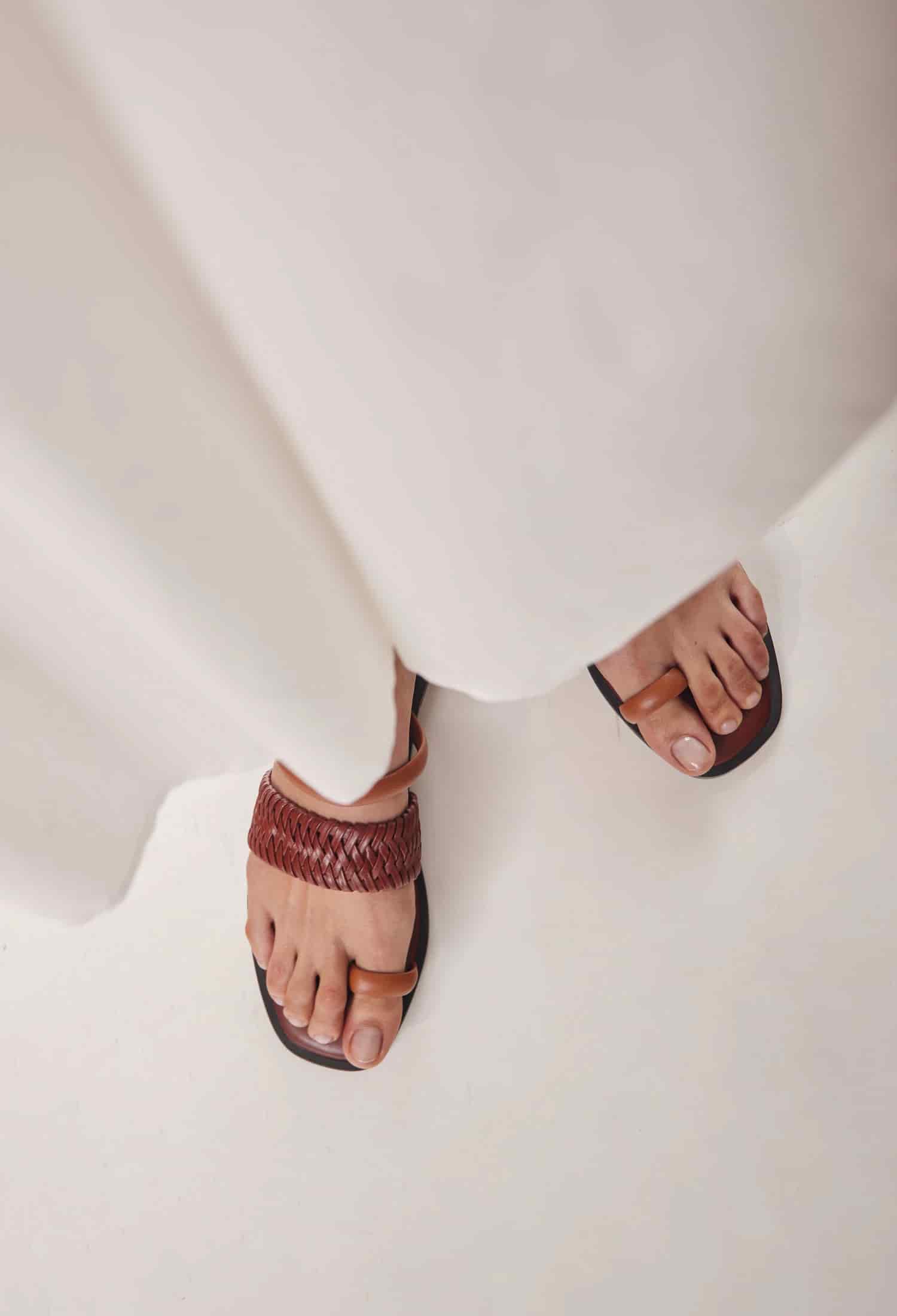 ALLEGRA COGNAC SANDALS - miniatura 4