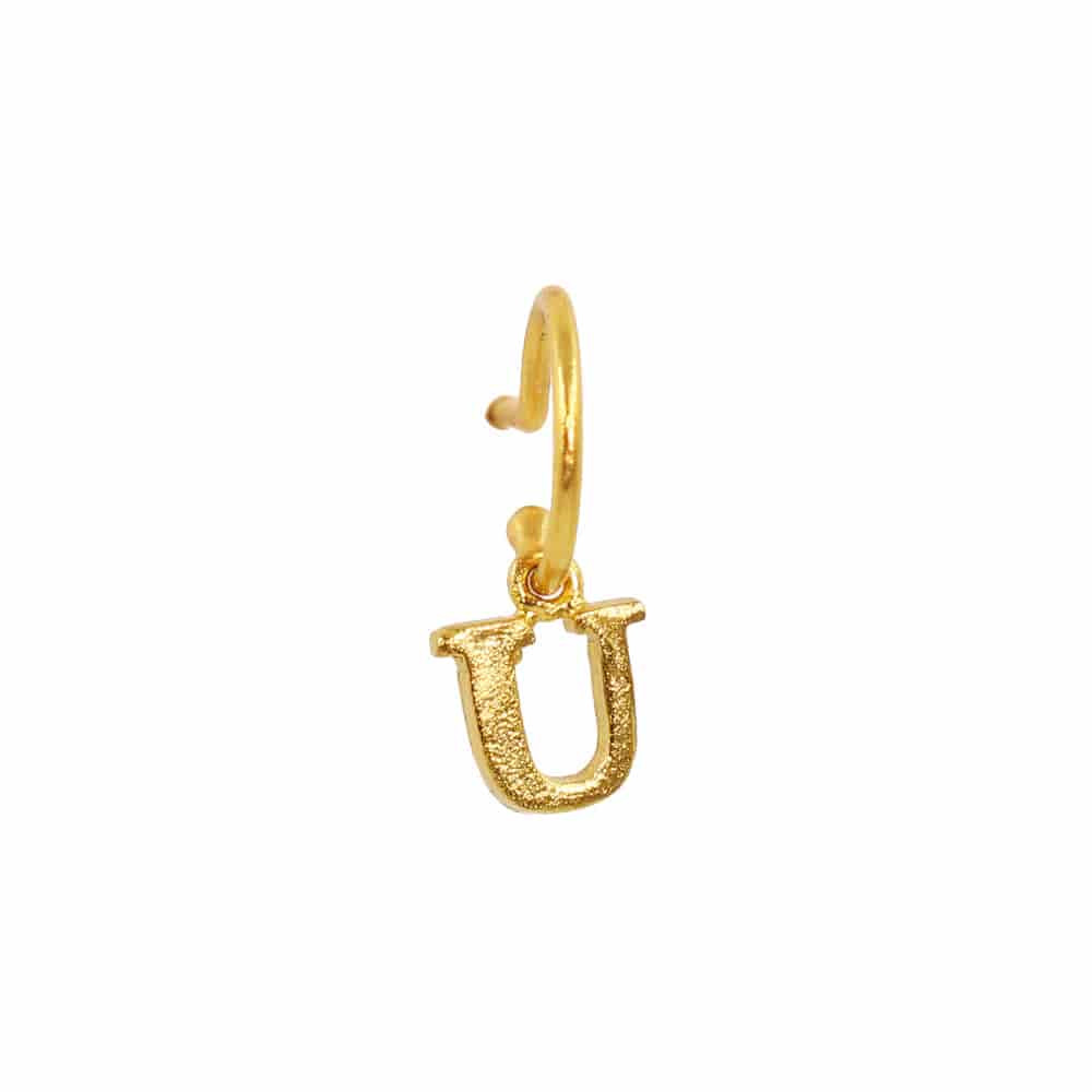 PreOrder Baby Hoops 9mm Letra Gold - miniatura 18