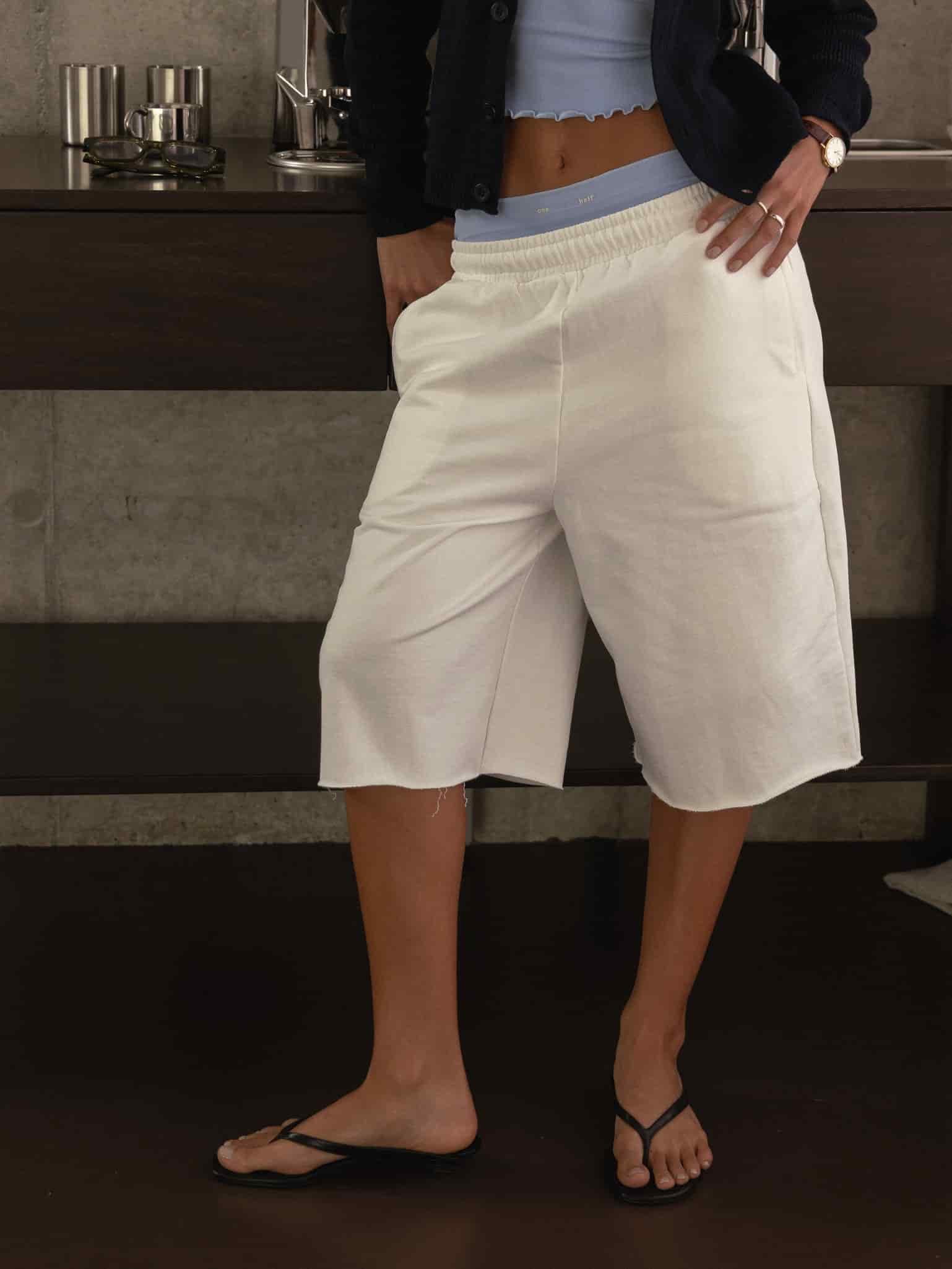 SWEAT JORT - SOFT WHITE - miniatura 1