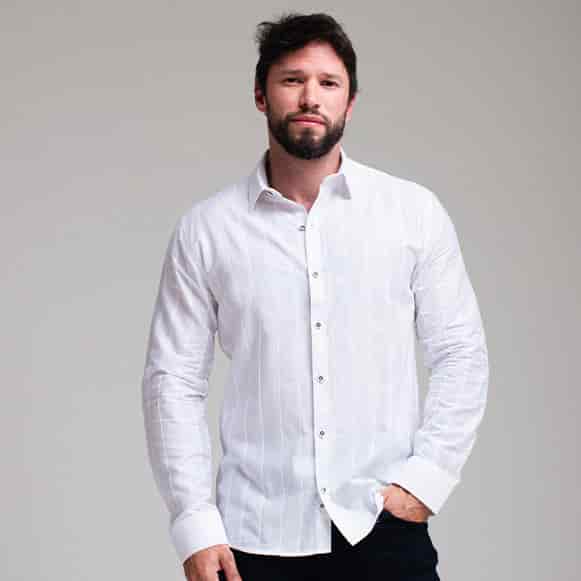 CAMISA ML 100% ALGODON HOMBRE - miniatura 108