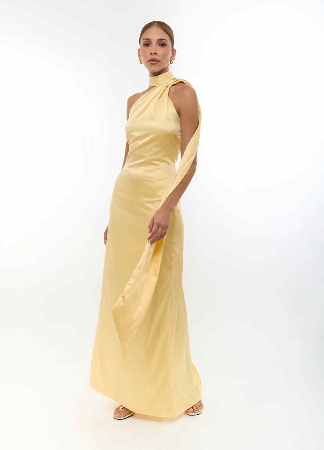 Vestido Maid Of Honor Amarillo - miniatura 1
