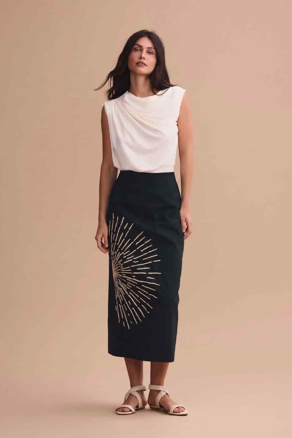 Falda venecia negro - miniatura 3
