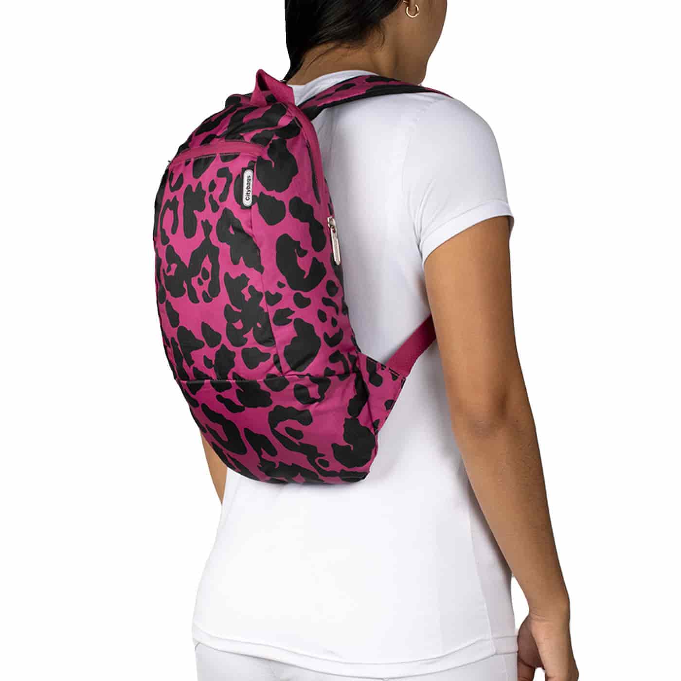 Morral Trekking ULTRA Estampado Viva Magenta Citybags Multicolor - miniatura 3
