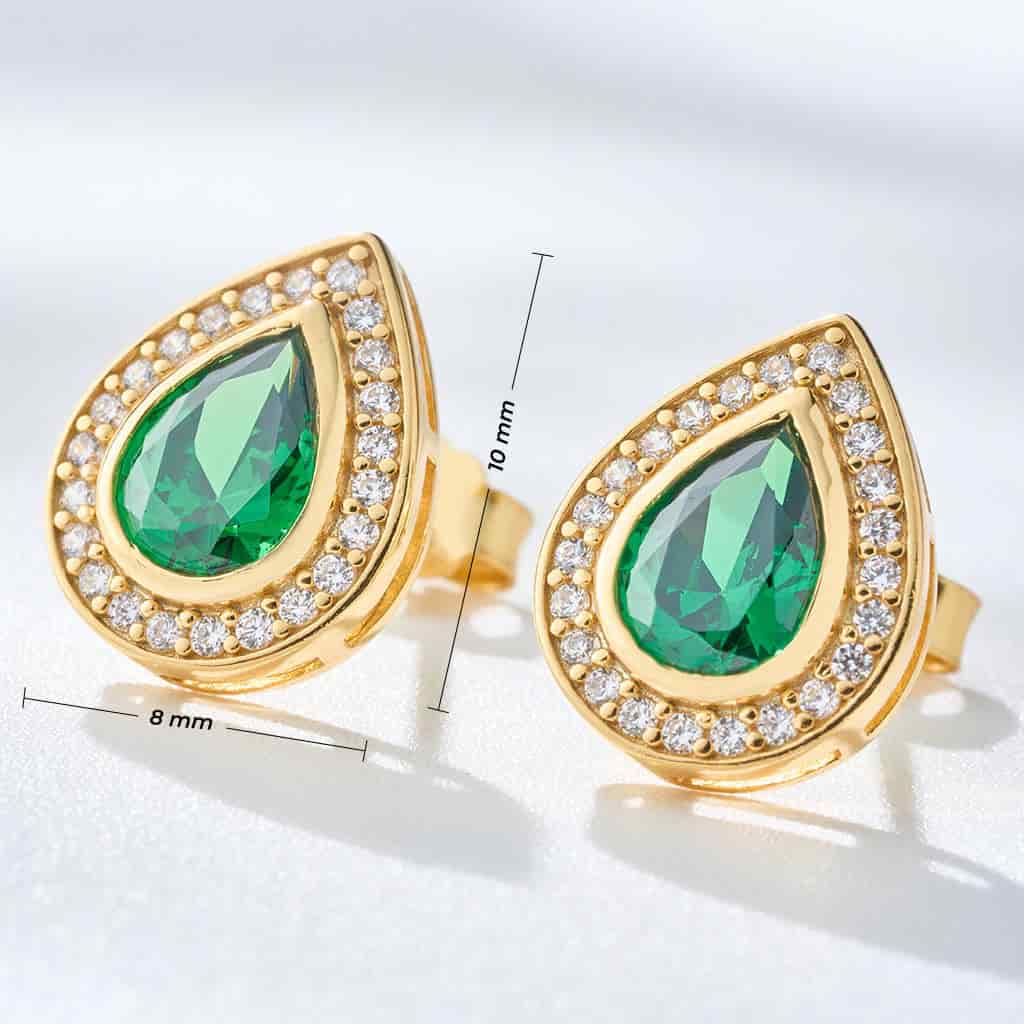 Aretes Aqua Esmeralda - miniatura 5