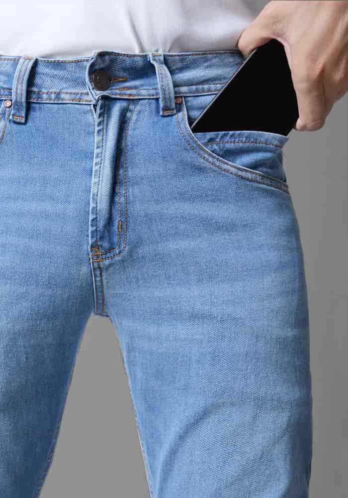 Jean para Hombre con Licra Color Azul Claro Thunder - miniatura 2