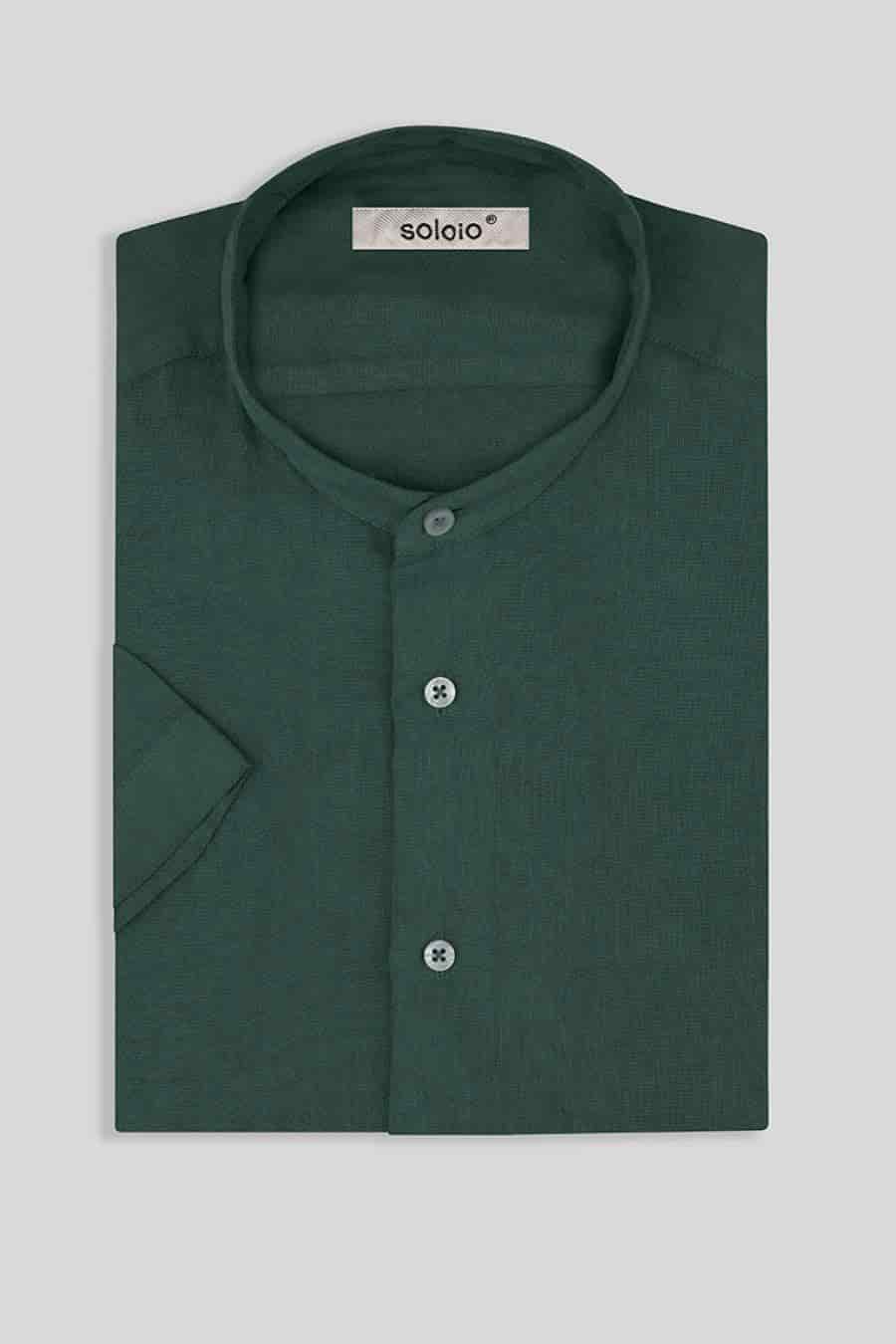 men’s linen shirt mao rosin basic - miniatura 3